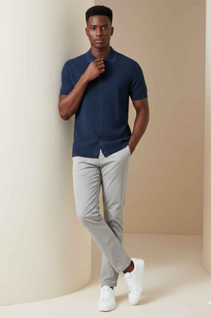 Polo Cardigan
