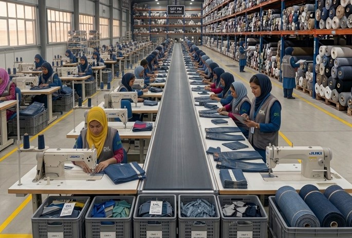 garment factory sewing